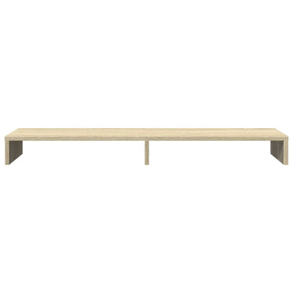 Monitorstandaard 100x27x10 cm bewerkt hout sonoma eikenkleurig