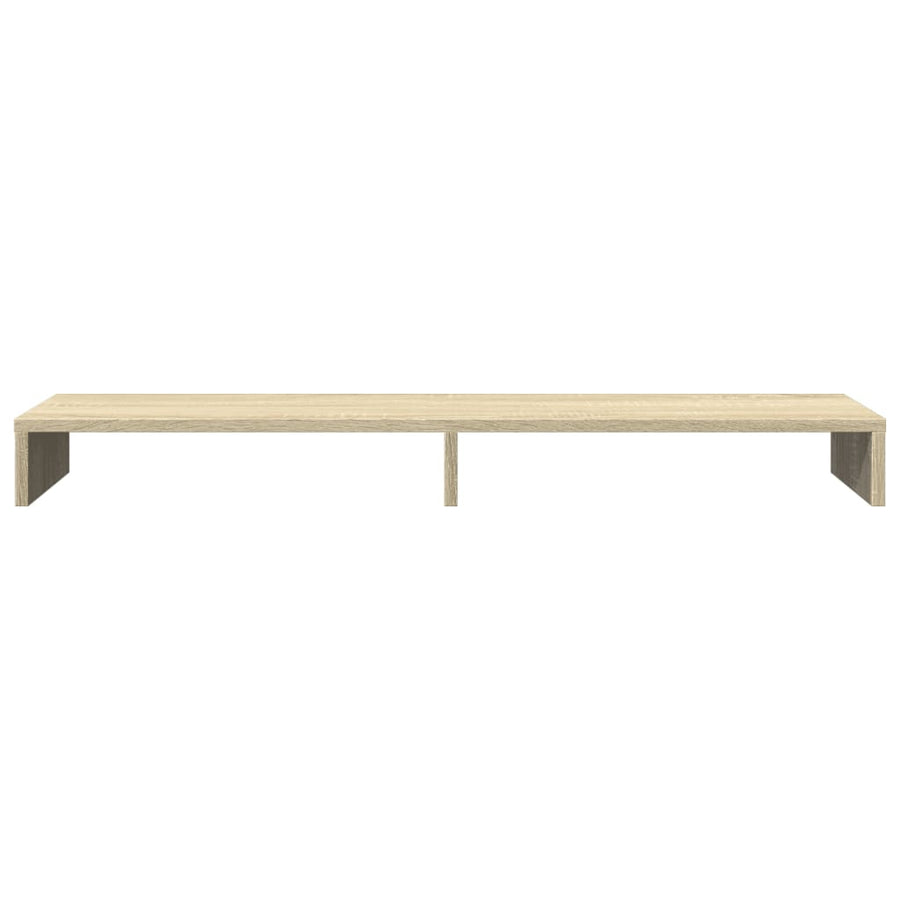 Monitorstandaard 100x27x10 cm bewerkt hout sonoma eikenkleurig