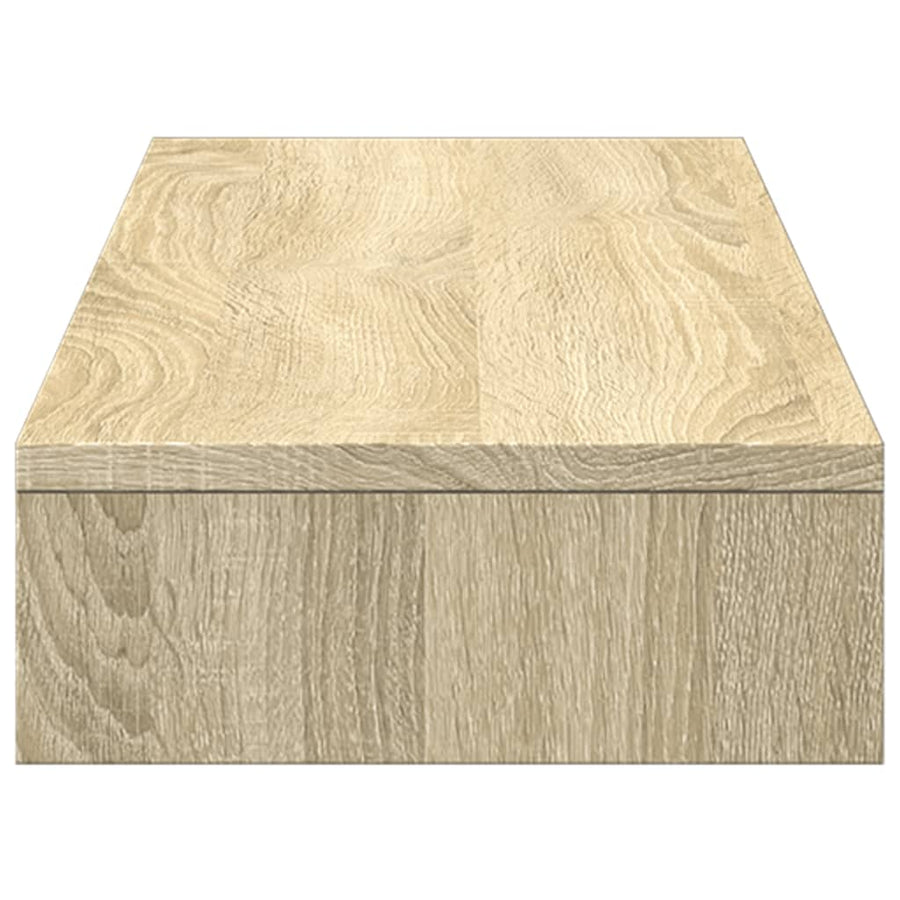 Monitorstandaard 100x27x10 cm bewerkt hout sonoma eikenkleurig