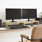 Monitor stand 100x27x10 cm engineered wood Sonoma oak finish