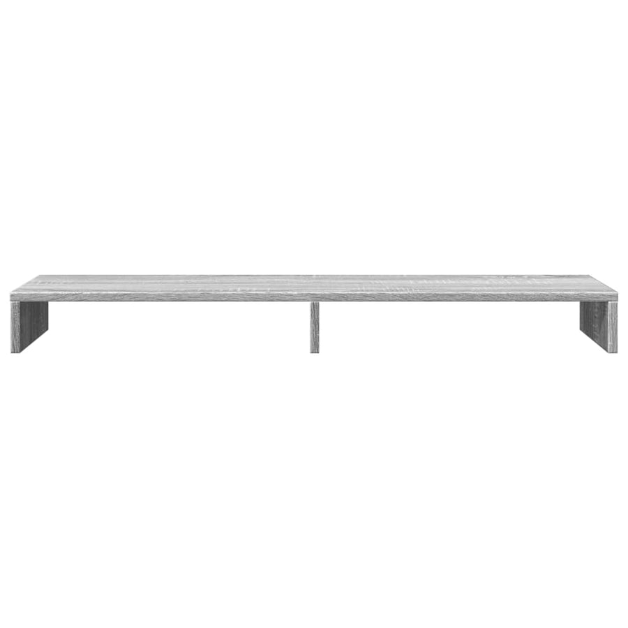 Monitorstandaard 100x27x10 cm bewerkt hout grijs sonoma eiken