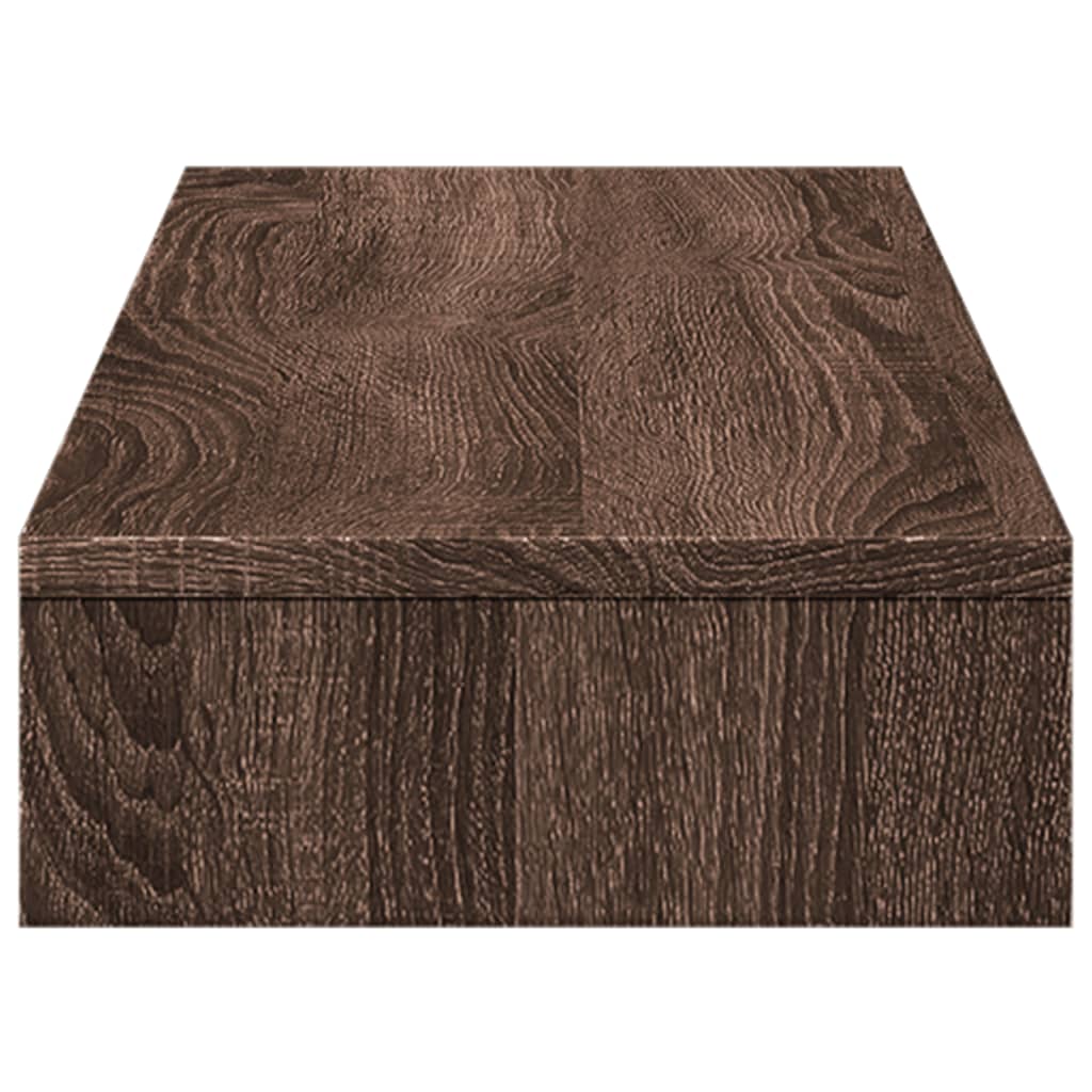Monitorstandaard 100x27x10 cm bewerkt hout bruin eikenkleurig