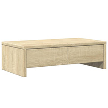 Monitorstandaard met lades 50x27x15 cm hout sonoma eikenkleur
