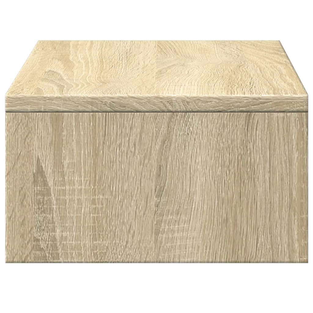 Monitorstandaard met lades 50x27x15 cm hout sonoma eikenkleur