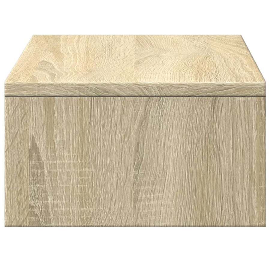 Monitorstandaard met lades 50x27x15 cm hout sonoma eikenkleur