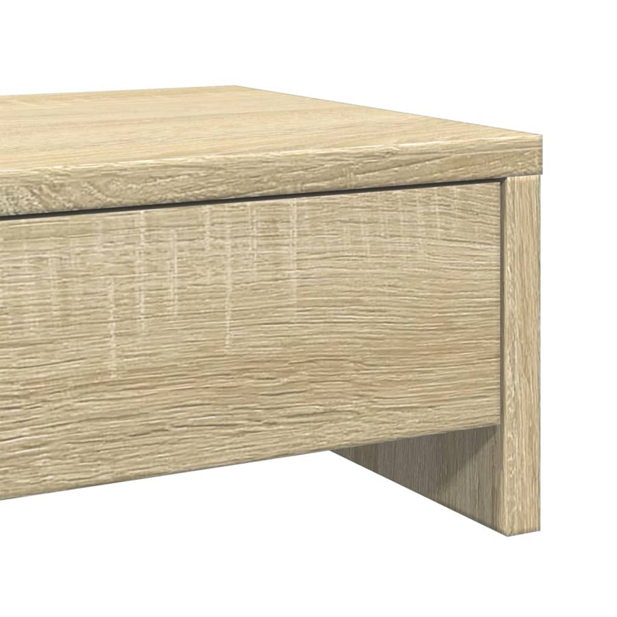 Monitorstandaard met lades 50x27x15 cm hout sonoma eikenkleur