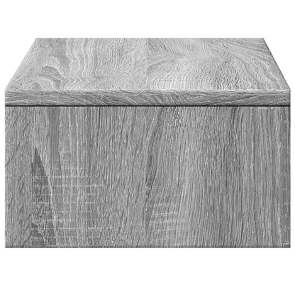 Monitorstandaard met lades 50x27x15 cm hout grijs sonoma eiken