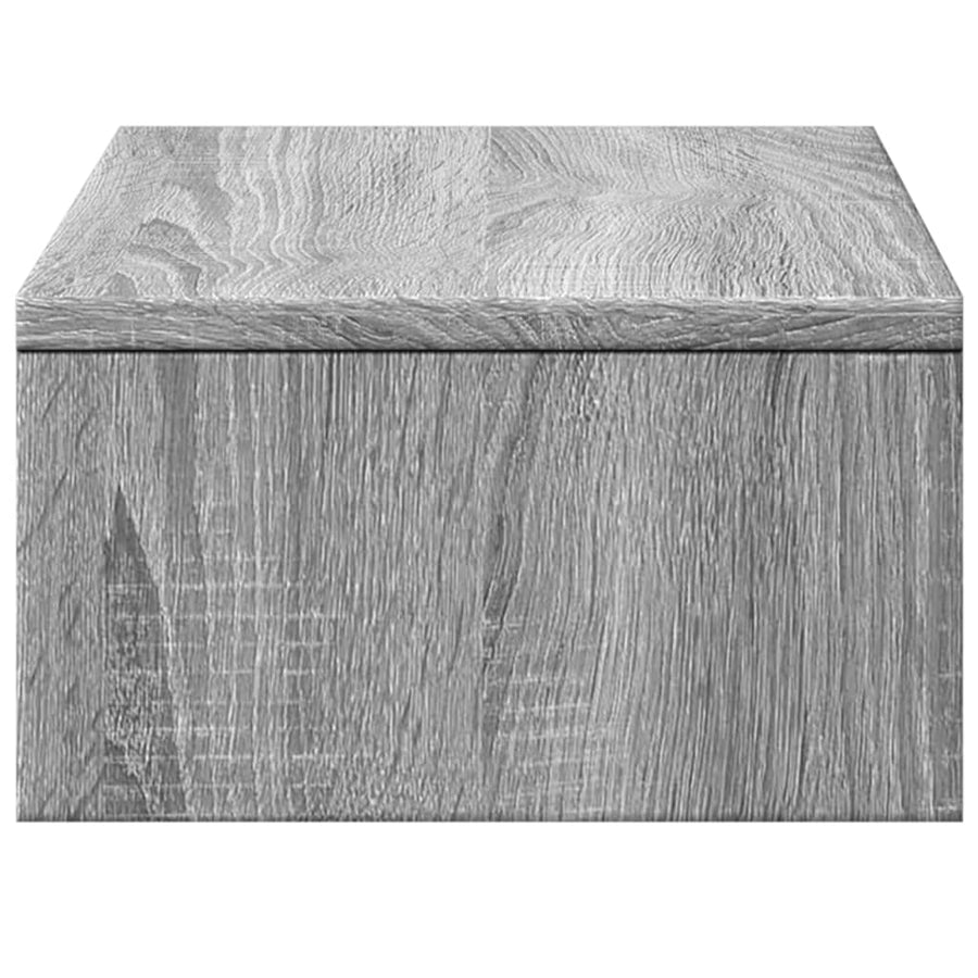 Monitorstandaard met lades 50x27x15 cm hout grijs sonoma eiken