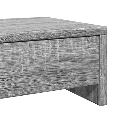 Monitorstandaard met lades 50x27x15 cm hout grijs sonoma eiken