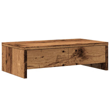 Monitorstandaard met lades 50x27x15 cm bewerkt hout oud hout