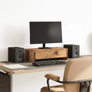 Monitorstandaard met lades 50x27x15 cm bewerkt hout