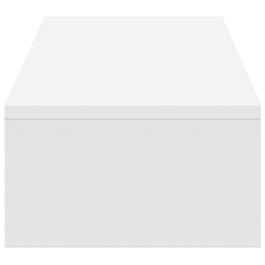 Monitorstandaard met lades 100x27x15 cm bewerkt hout wit