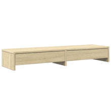 Monitorstandaard met lades 100x27x15 cm hout sonoma eikenkleur