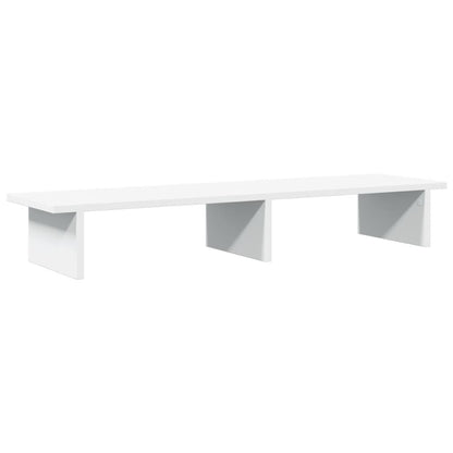 Monitorstandaard 100x27x15 cm bewerkt hout wit