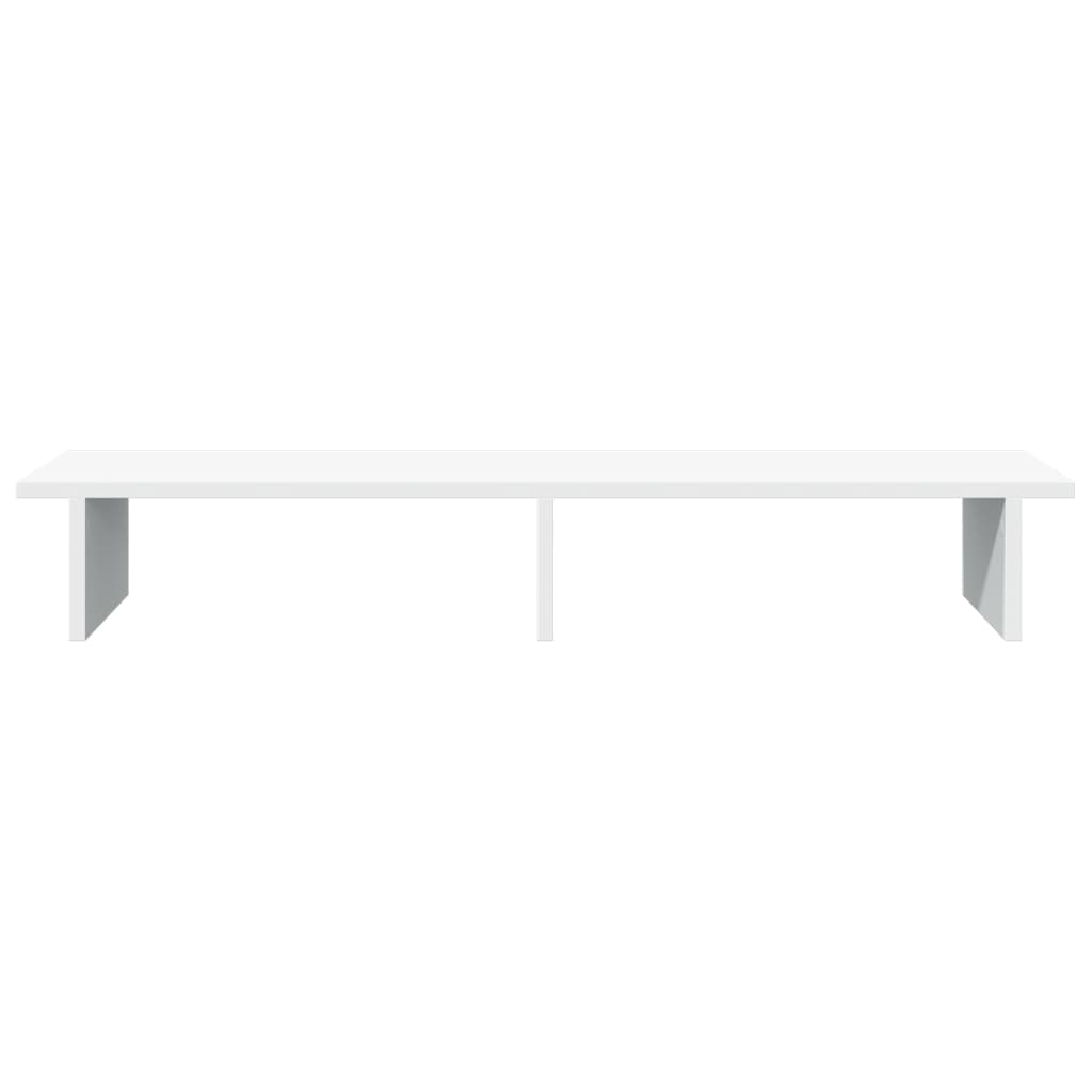 Monitorstandaard 100x27x15 cm bewerkt hout wit