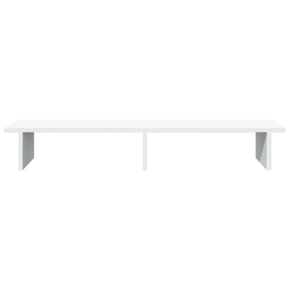 Monitorstandaard 100x27x15 cm bewerkt hout wit