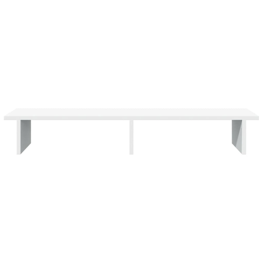 Monitorstandaard 100x27x15 cm bewerkt hout wit