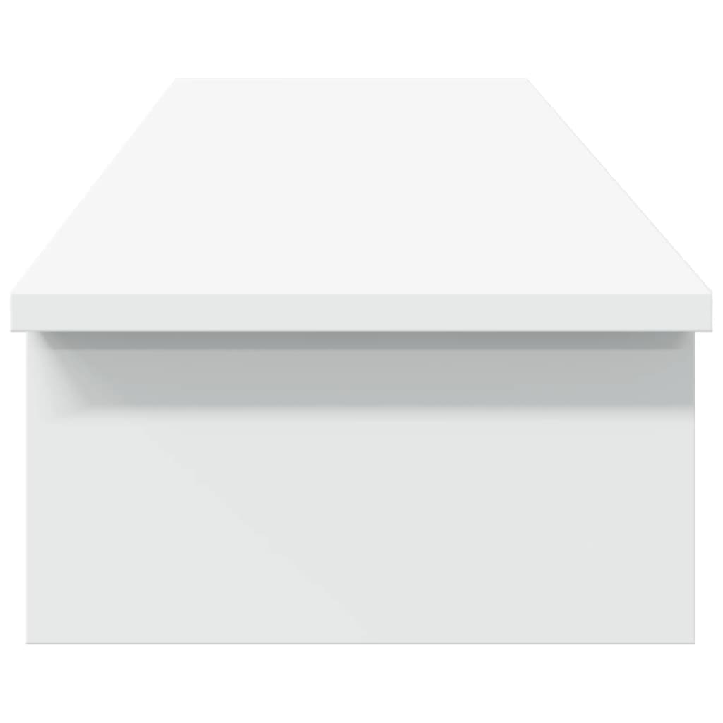 Monitorstandaard 100x27x15 cm bewerkt hout wit