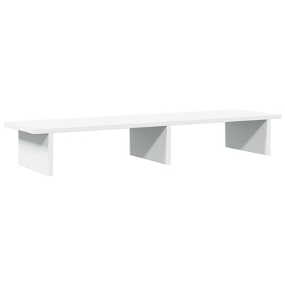 Monitorstandaard 100x27x15 cm bewerkt hout wit