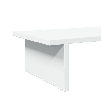 Monitorstandaard 100x27x15 cm bewerkt hout wit