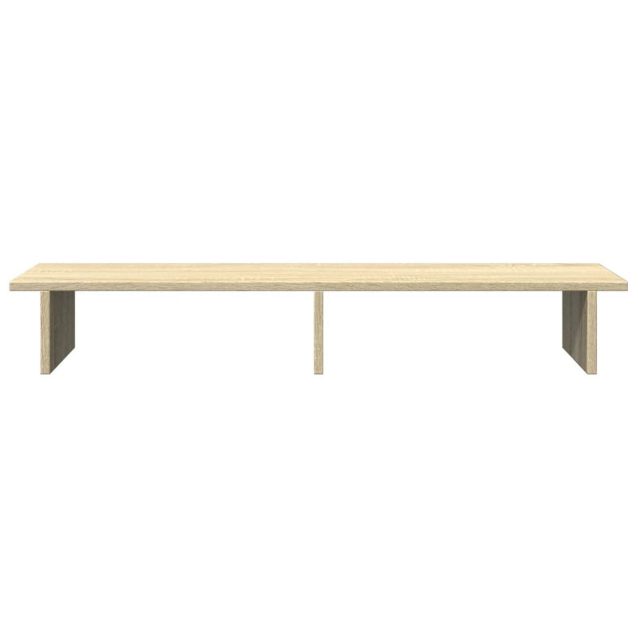 Monitorstandaard 100x27x15 cm bewerkt hout sonoma eikenkleurig