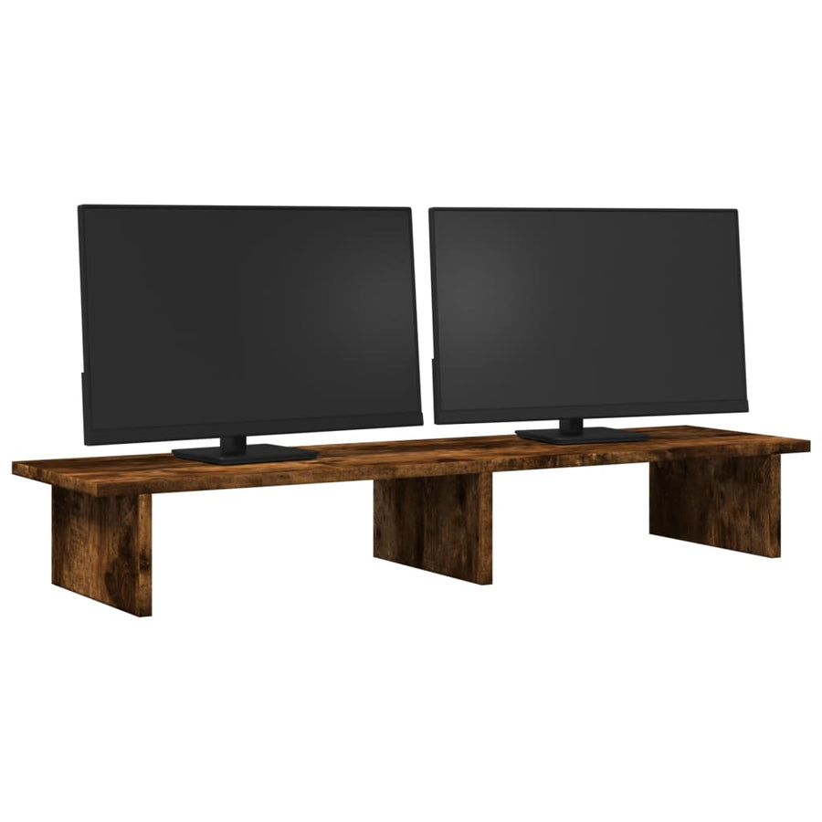 Monitorstandaard Bewerkt Hout Kleurig 100 x 27 x 15 cm