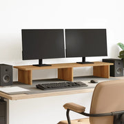 Monitorstandaard 100x27x15 cm bewerkt hout