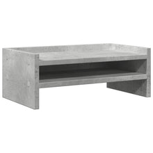Monitorstandaard 42x24x16 cm bewerkt hout betongrijs