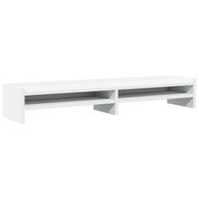 Monitorstandaard 100x24x16 cm bewerkt hout wit