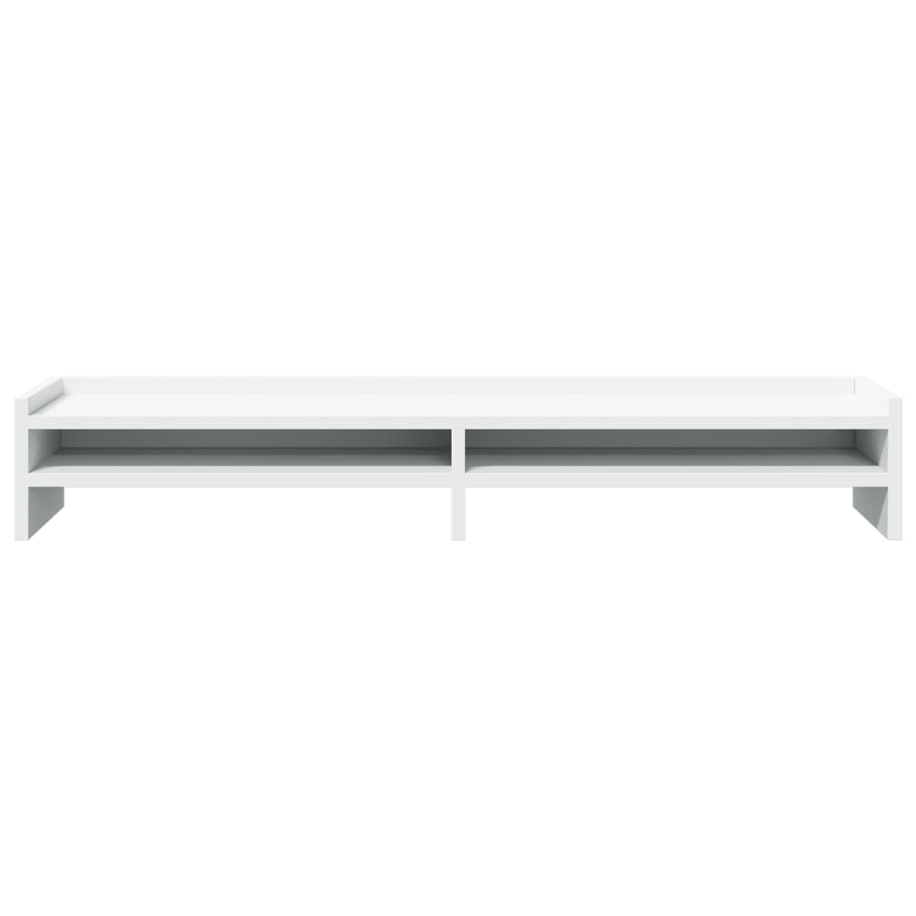 Monitorstandaard 100x24x16 cm bewerkt hout wit