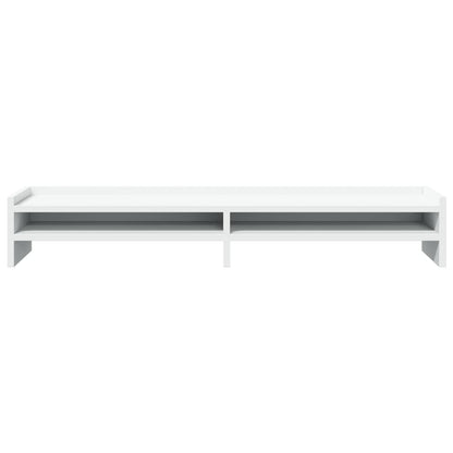 Monitorstandaard 100x24x16 cm bewerkt hout wit