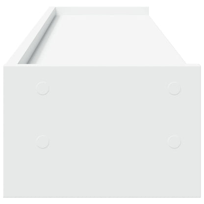 Monitorstandaard 100x24x16 cm bewerkt hout wit