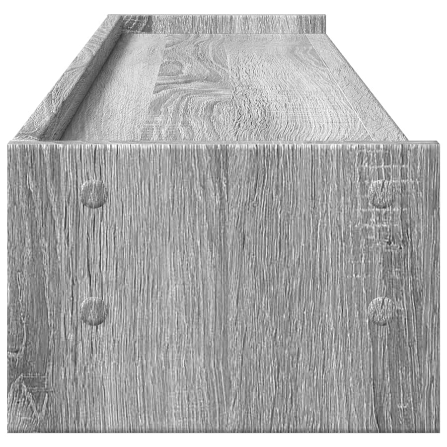 Monitorstandaard 100x24x16 cm bewerkt hout grijs sonoma eiken