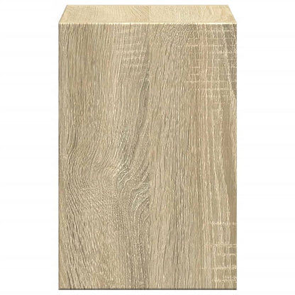 Monitorstandaard met bureau-organizer bewerkt hout sonoma eiken