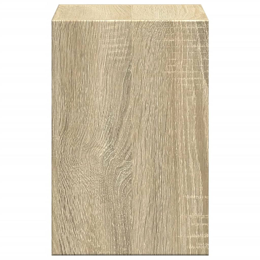 Monitorstandaard met bureau-organizer bewerkt hout sonoma eiken