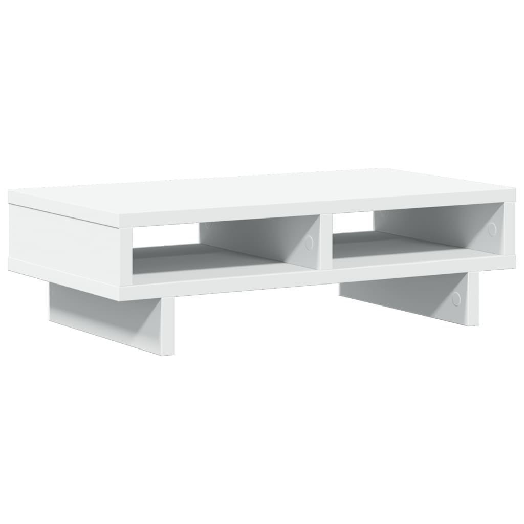 Monitorstandaard 50x27x15 cm bewerkt hout wit