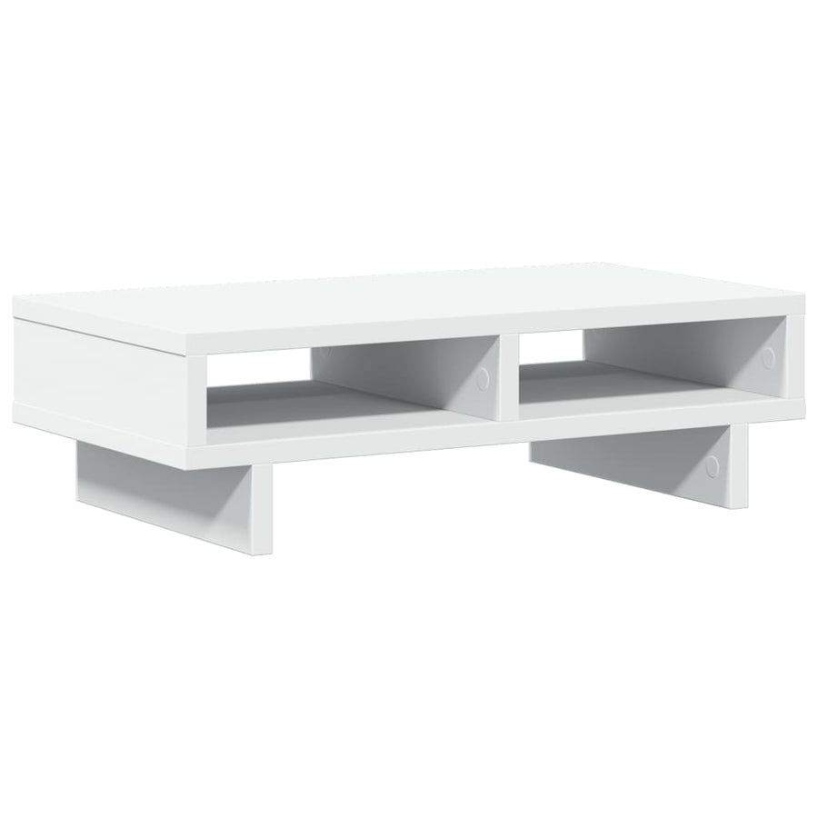 Monitorstandaard 50x27x15 cm bewerkt hout wit