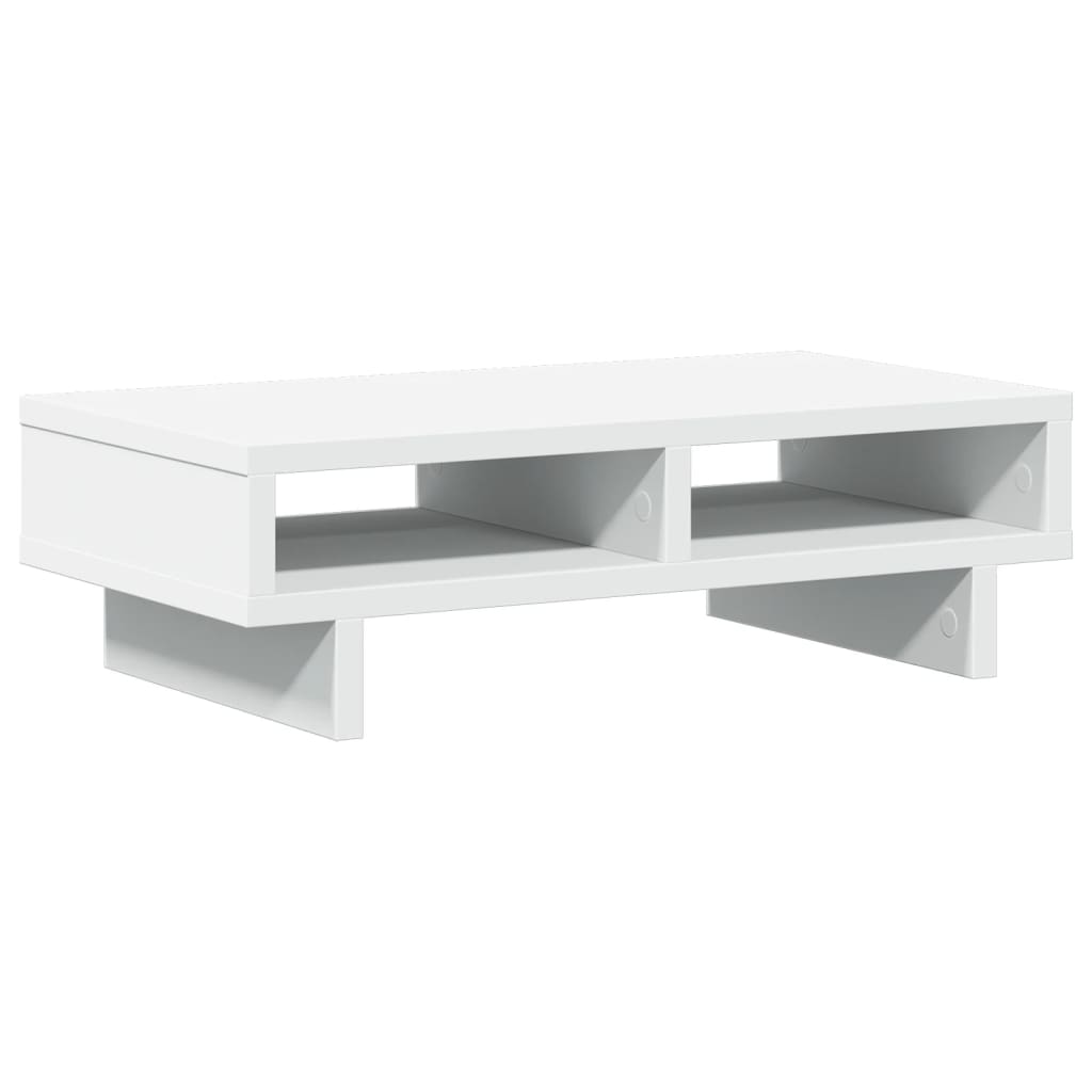 Monitorstandaard 50x27x15 cm bewerkt hout wit