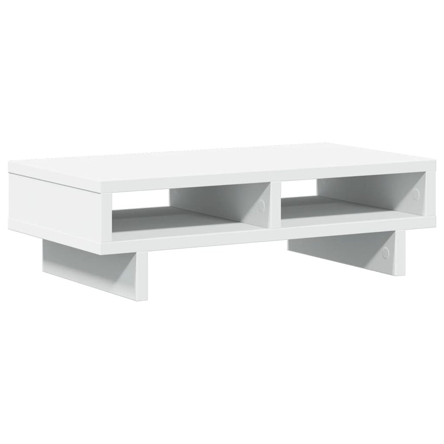 Monitorstandaard 50x27x15 cm bewerkt hout wit