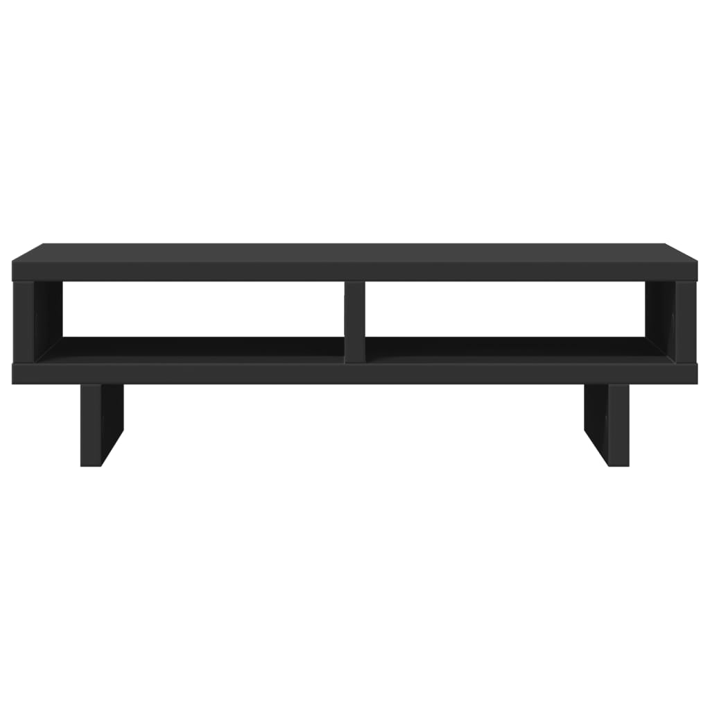 Monitorstandaard 50x27x15 cm bewerkt hout zwart