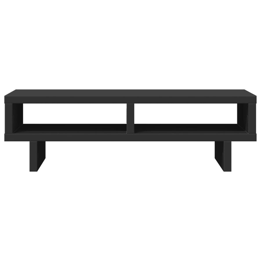 Monitorstandaard 50x27x15 cm bewerkt hout zwart
