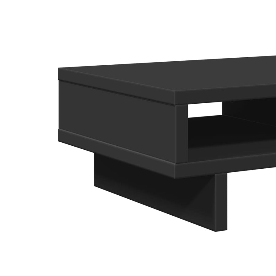 Monitorstandaard 50x27x15 cm bewerkt hout zwart