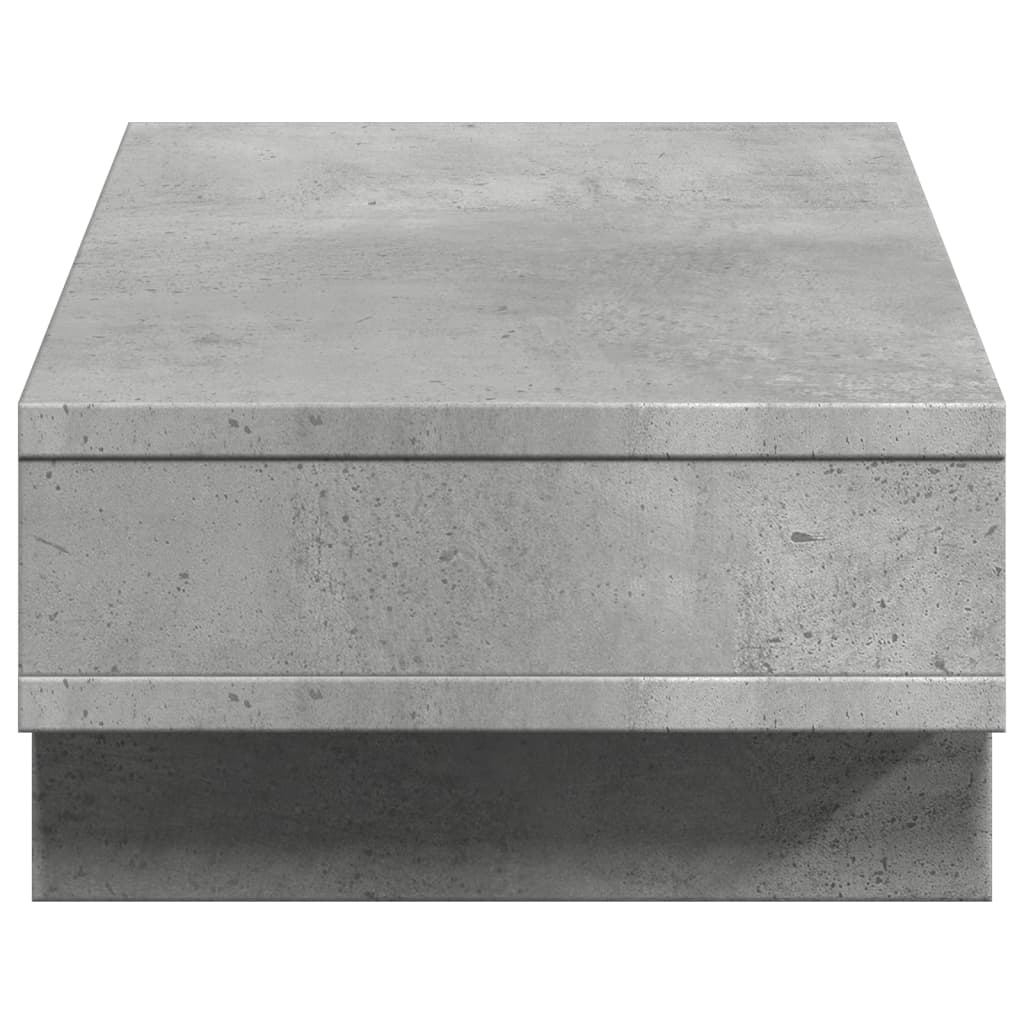 Monitorstandaard 50x27x15 cm bewerkt hout betongrijs