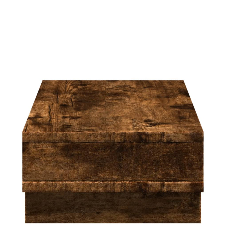 Monitorstandaard 50x27x15 cm bewerkt hout gerookt eikenkleurig