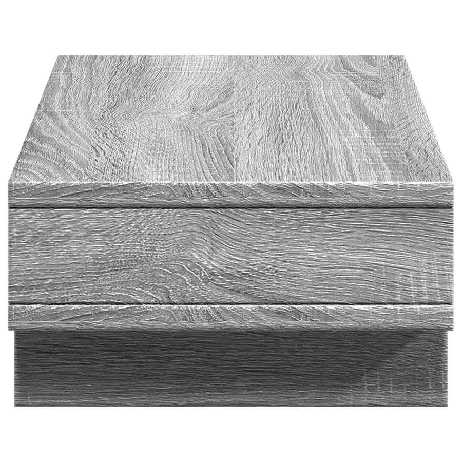 Monitorstandaard 50x27x15 cm bewerkt hout grijs sonoma eiken