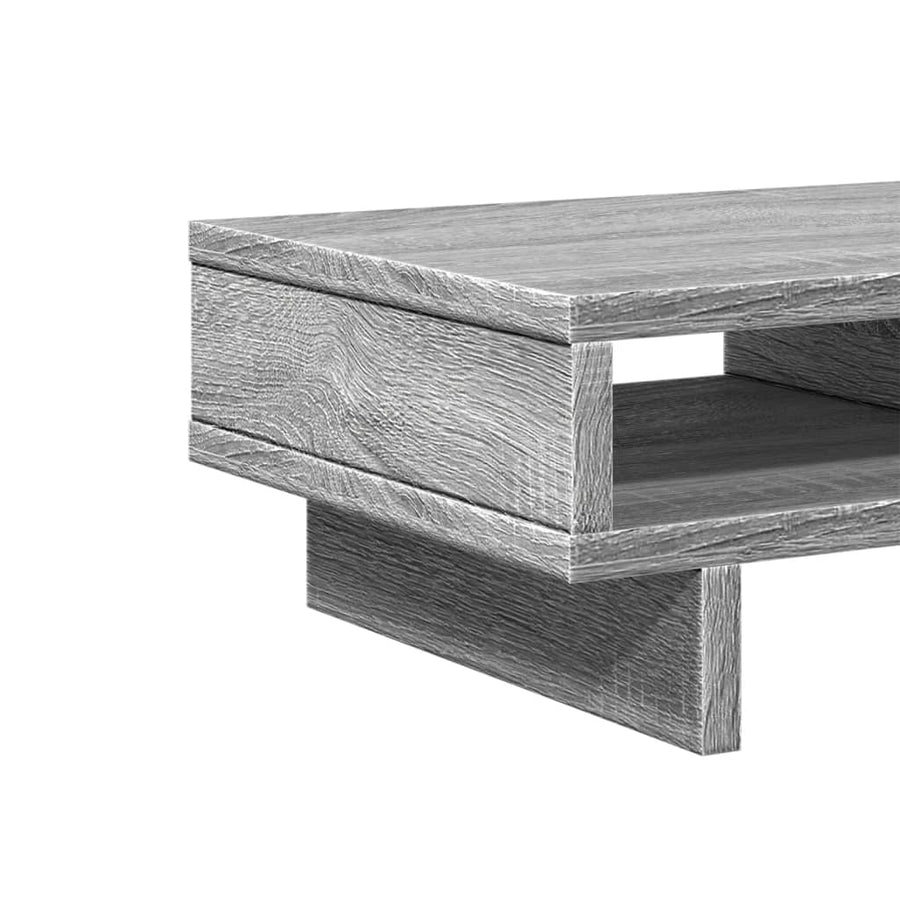 Monitorstandaard 50x27x15 cm bewerkt hout grijs sonoma eiken