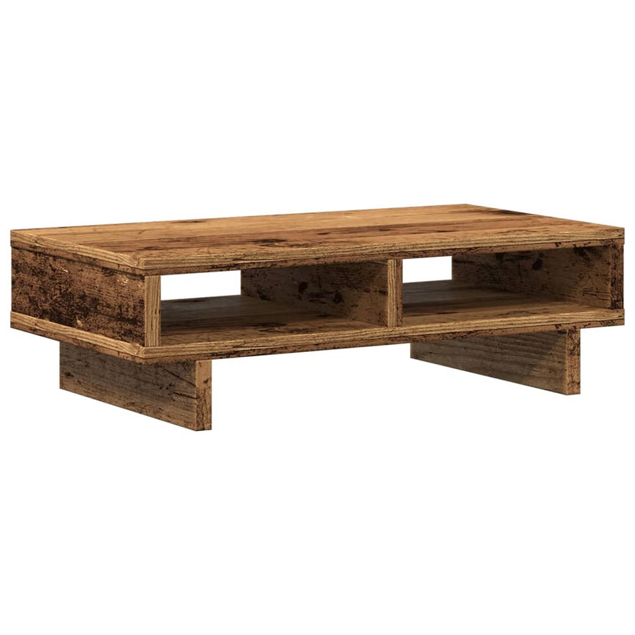 Monitorstandaard Bewerkt Hout Kleurig 50 x 27 x 15 cm Oud hout