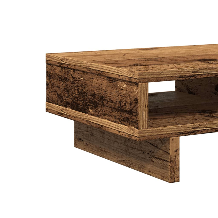 Monitorstandaard Bewerkt Hout Kleurig 50 x 27 x 15 cm Oud hout