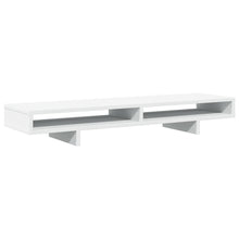 Monitorstandaard 100x27x15 cm bewerkt hout wit