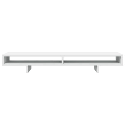 Monitorstandaard 100x27x15 cm bewerkt hout wit